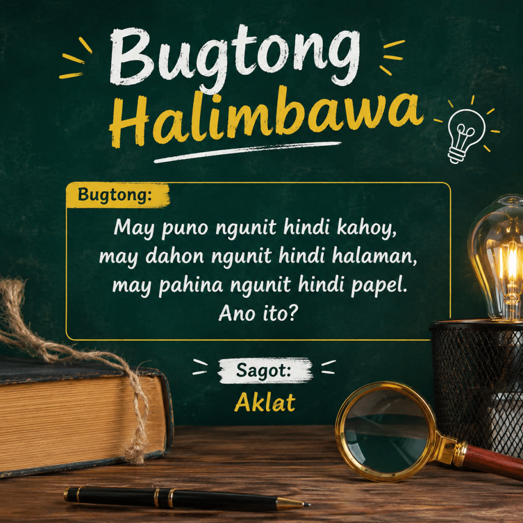 Bugtong Halimbawa Mga Nakakatuwang Bugtong na May Sagot