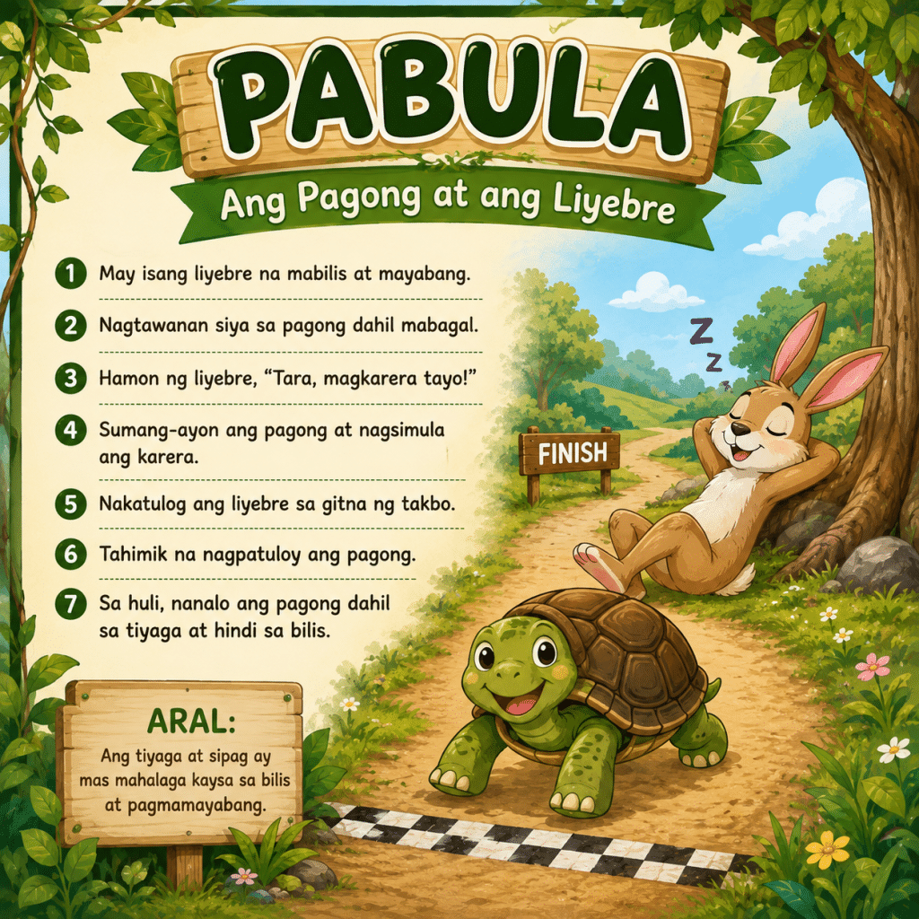 Pabula Para sa mga Bata Aral na Dapat Tandaan