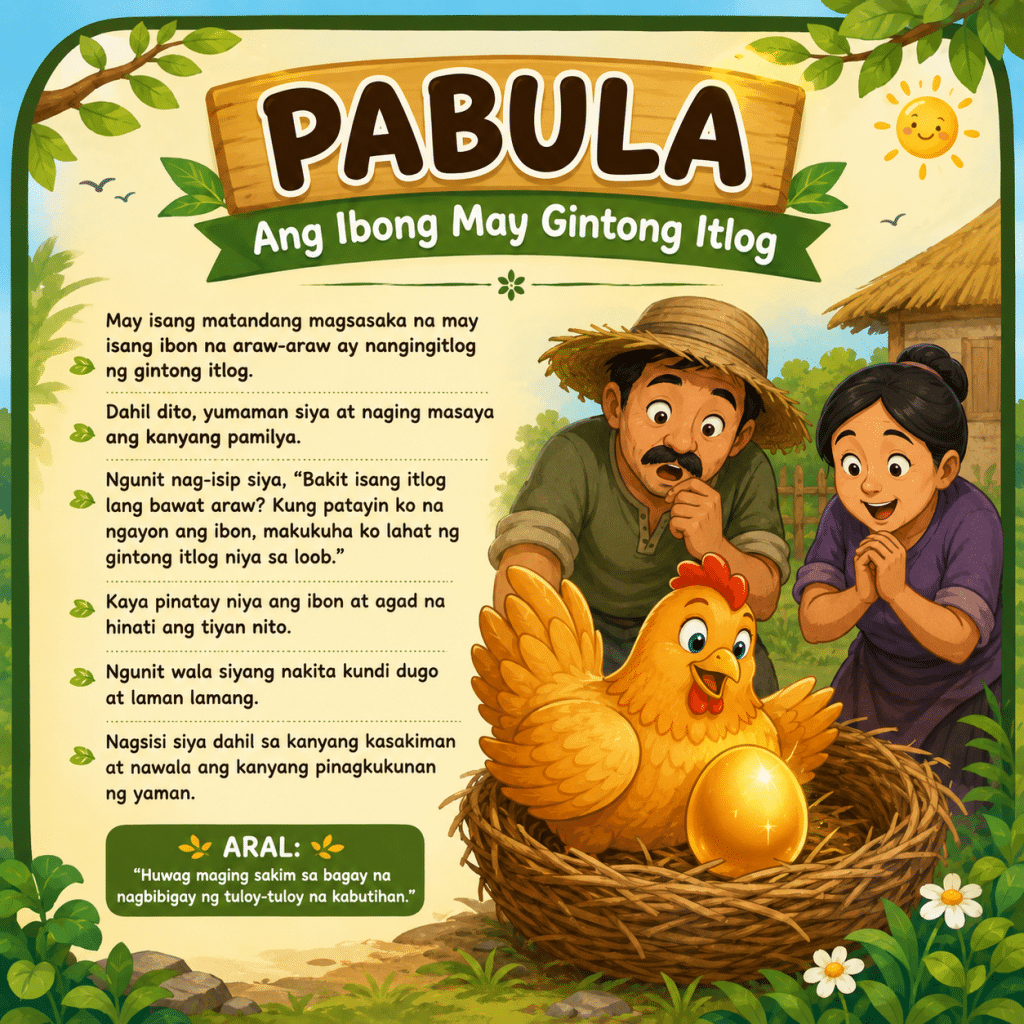 Pabula Para sa mga Bata Aral na Dapat Tandaan