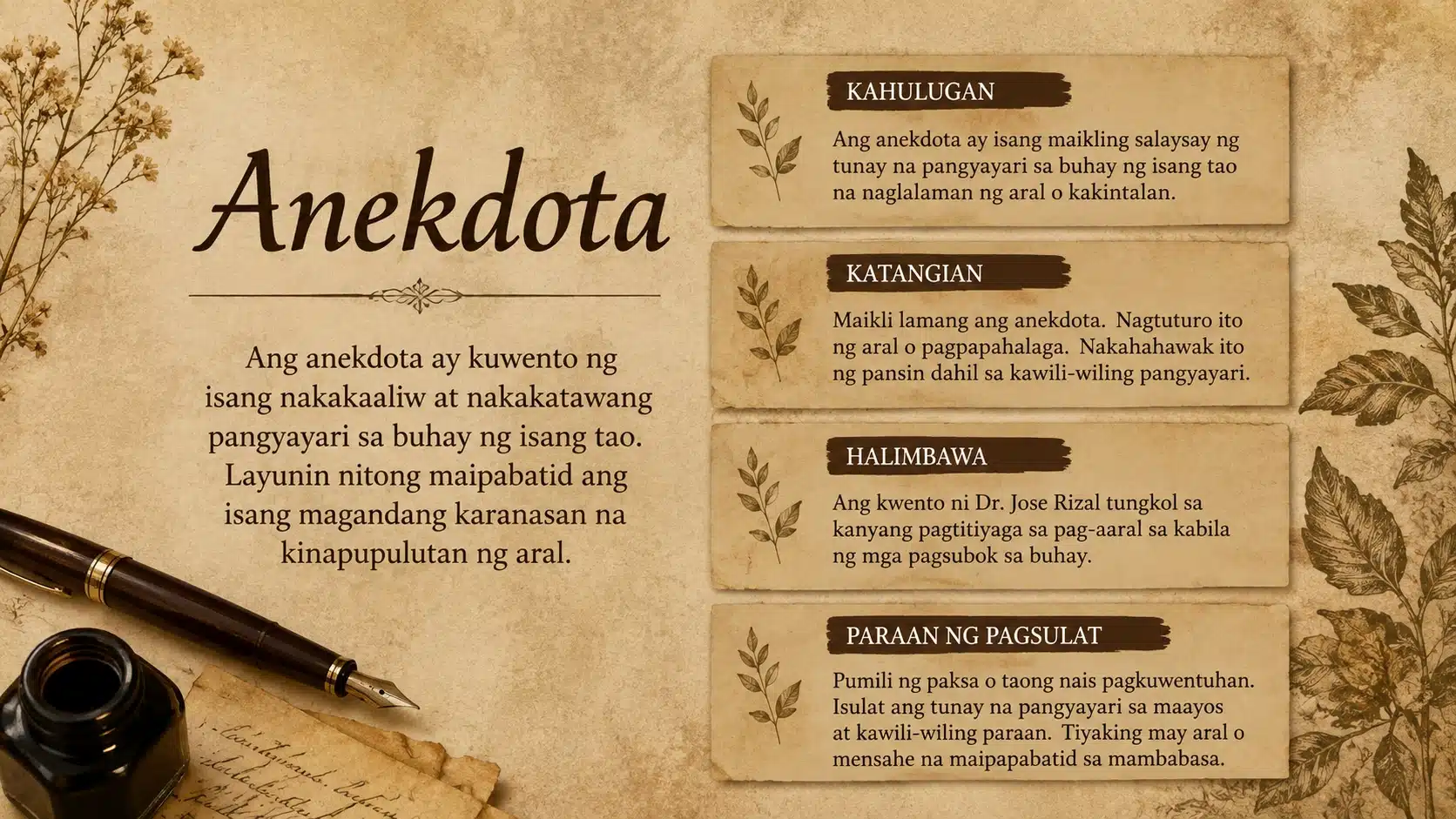 Anekdota Kahulugan, Katangian, Halimbawa, at Paraan ng Pagsulat
