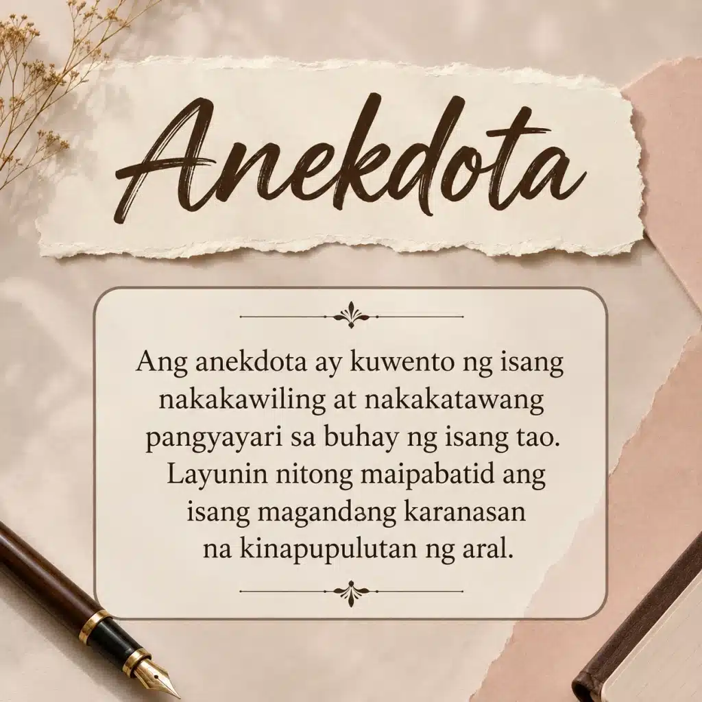 Anekdota Kahulugan, Katangian, Halimbawa, at Paraan ng Pagsulat