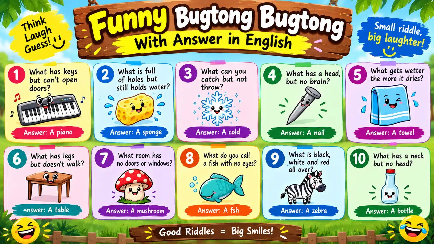Funny Bugtong Bugtong With Answer in English