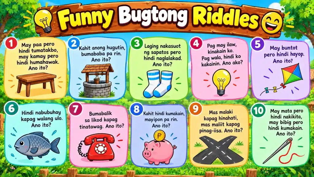 Funny Bugtong Riddles 99+ Nakakatawang Palaisipan na May Sagot